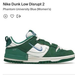 BRAND NEW Nike Dunk Low Disrupt 2’s in Phantom/University Blue